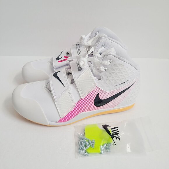 Nike Zoom Javelin Elite 3 Track Shoes WITH SPIKES AJ8119-101 Size 9.5 White #1 main image 7